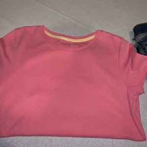 Talbots Petites pink shortsleeved cotton shirt